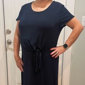 Chicos Travelers “The Detail Maxi Dress”.